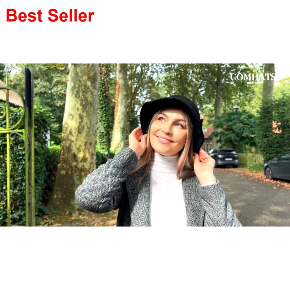 Polyester Blend Floppy Bucket Hat Packable Crusha… - image 7